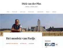 Tablet Screenshot of dickvanderplas.nl